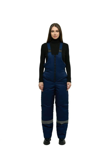 Костюм СЕВЕРНАЯ ШИРОТА женский зимний с ПК (синий/васильковый)