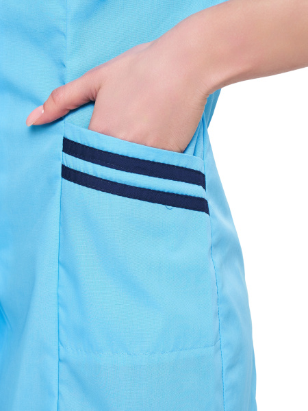 Костюм СФЕРА женский с БР (св.голубой/т.синий)