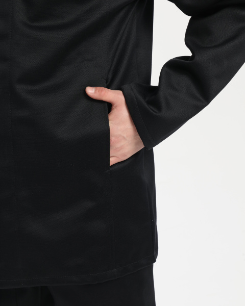 Костюм сварщика АРСЕНАЛ-СОП с усилением 3 кл.защиты с БР (черный)