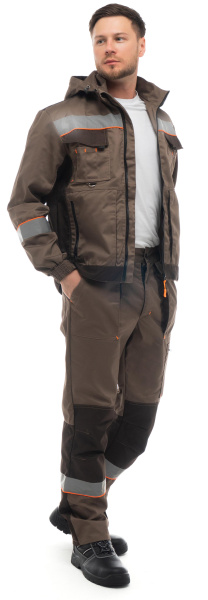 Костюм БЕРГЕН с БР (бежевый/т.коричневый)