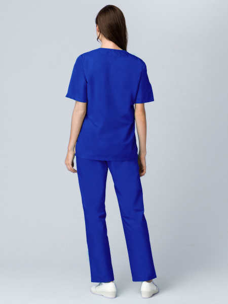 Костюм хирурга с БР (васильковый)