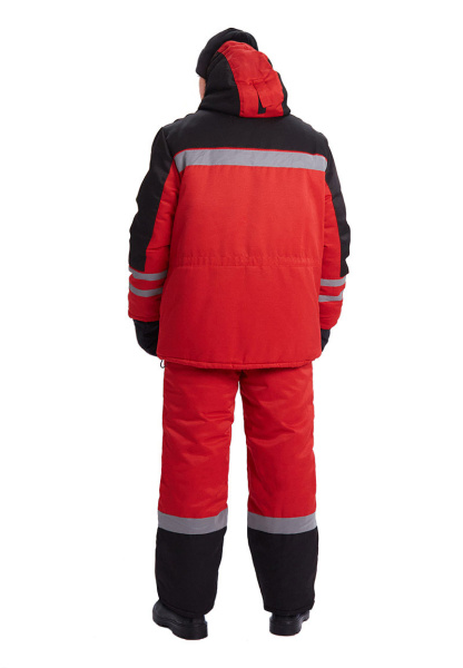 Костюм ЗИМНИК зимний с БР (красный/черный)