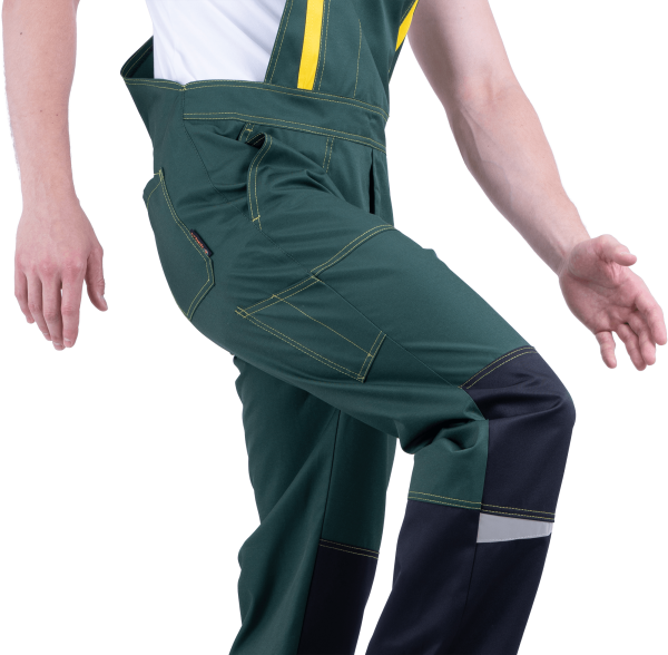 Костюм КМ-10 ЛЮКС с ПК (зеленый/желтый)