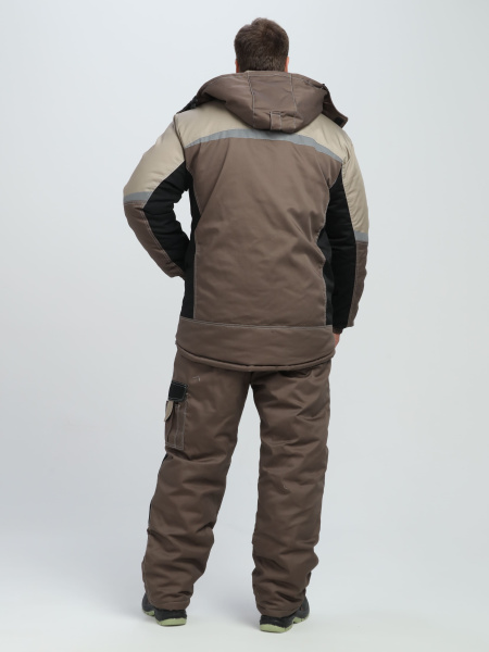 Костюм МЕГА IMP зимний с БР (коричневый/черный/бежевый)