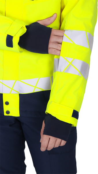 Куртка ACTIVE зимняя (желтый/синий)