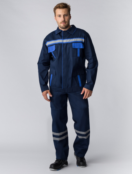 Костюм для ИТР с ПК (т.синий/васильковый)