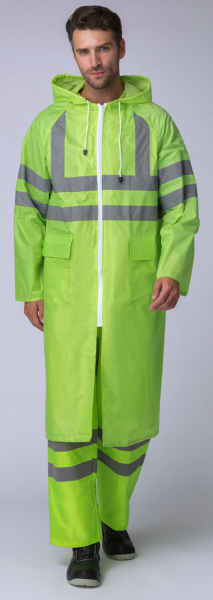 Плащ влагозащитный сигнальный СОП (лимонный)
