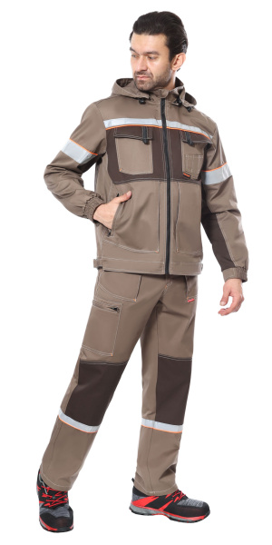 Костюм СИРИУС-РОДОС с ПК (св.коричневый/т.коричневым)