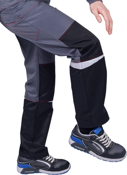 Костюм КМ-10 ЛЮКС летний с ПК (серый/красный)