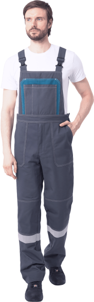 Костюм РАЦИОНАЛИЗАТОР с ПК (серый/бирюзовый)