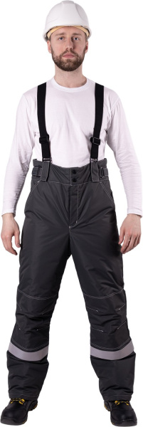 Костюм СТАРАТЕЛЬ ИМПОРТ зимний с БР (серый/красный)