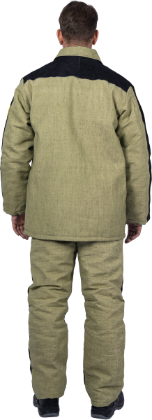 Костюм сварщика комбинированный спилок/брезент утепленный 2.6