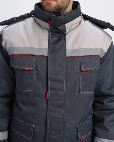 Костюм ФАВОРИТ-1 IMP зимний с БР (т.серый/св.серый)