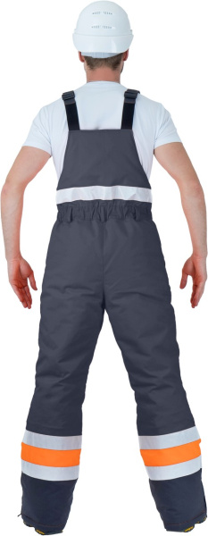 Костюм РЕФЛЕКТ-2 зимний I-III клим.пояс с ПК (оранжевый/серый)