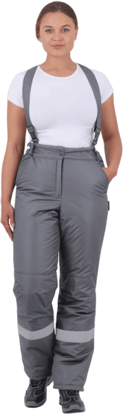 Костюм ГАЛАКТИКА женский зимний с БР (серый/бирюза)