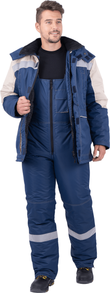 Костюм ЕНИСЕЙ зимний с ПК (синий/бежевый)