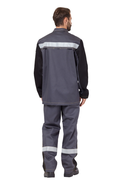 Костюм сварщика ФАЙМЕР 1 с БР (серый/черный)
