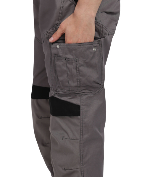 Полукомбинезон СИРИУС-ЦИТРИН (серый/черный)