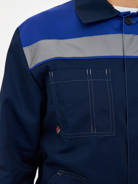 Костюм ЛИГОР-1 ПРЕМИУМ СОП К. с БР (т.синий/васильковый)