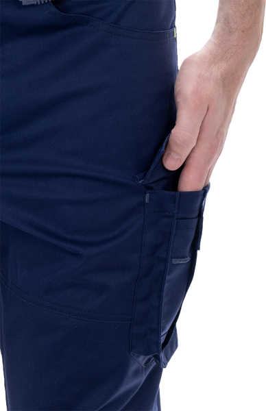 Брюки ACTIVE FLEX / АКТИВ ФЛЕКС (т.синий/флуоресцентный желтый)