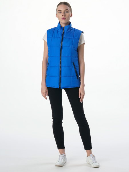 Жилет утепленный ОФИС таслан (васильковый)