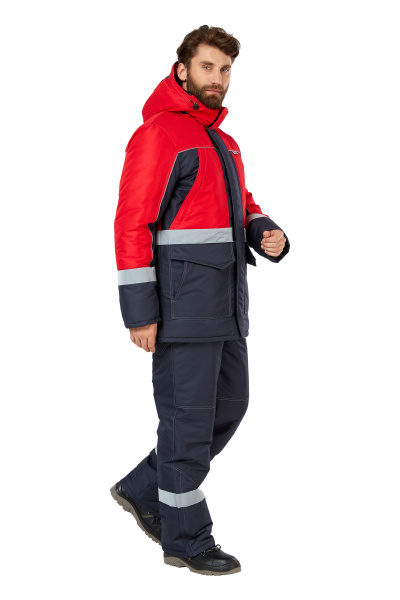 Куртка СУНТАР зимняя (т.синий/красный)