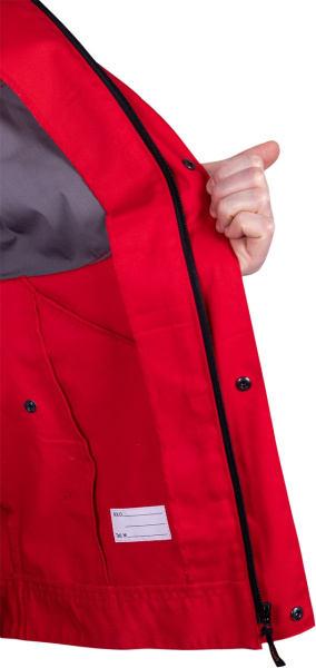 Куртка СТРОНГ (красный/серый)