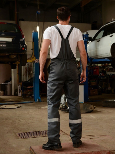 Костюм ТЕХНИК-2 СОП с ПК (серый/красный)