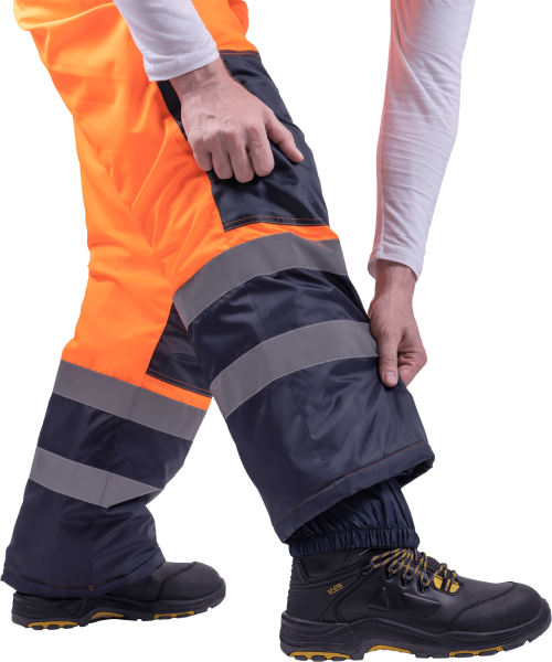 Костюм БРАЙТ зимний с ПК (оранжевый/синий)