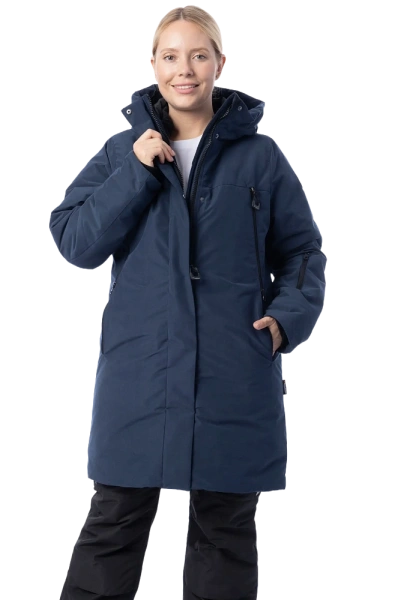 Куртка-парка BRODEKS KW 258 женская зимняя (синий) Куртка-парка BRODEKS KW 258 женская зимняя (синий)