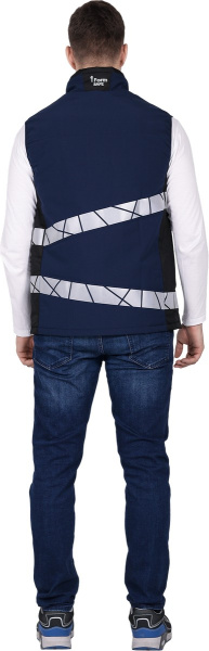 Жилет ACTIVE зимний (синий/черный)