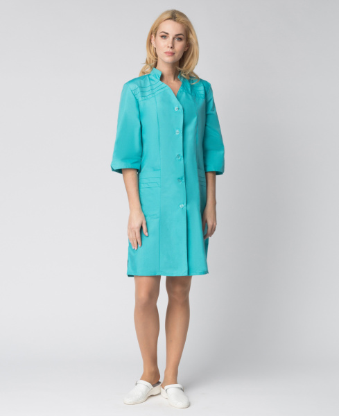 Халат ЛИРА женский медицинский (бирюзовый)