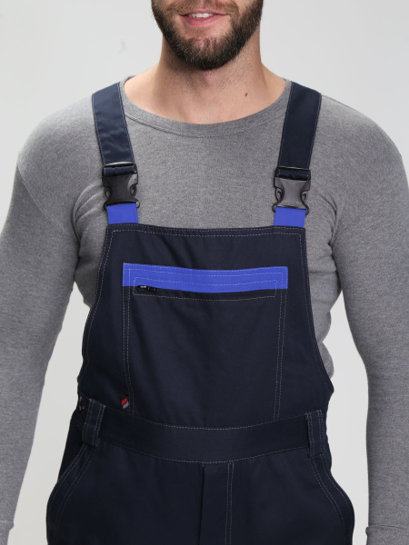 Полукомбинезон АЛЬКОР (т.синий/васильковый)