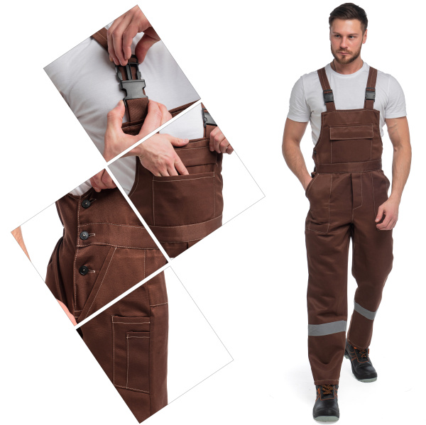 Костюм ОПТИМАЛ СОП с ПК (коричневый/бежевый)