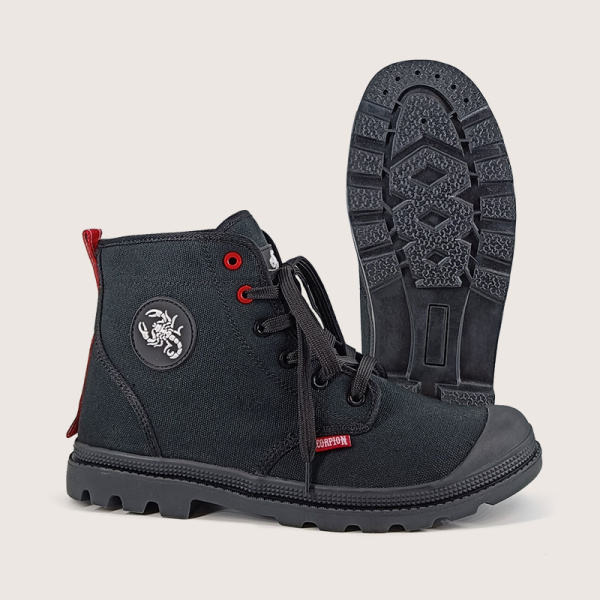 Ботинки СКОРПИОН КОМФОРТ ПУ-Р 1650 Резина (черный)