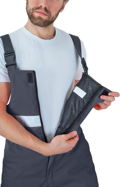 Костюм РЕФЛЕКТ-2 зимний I-III клим.пояс с ПК (оранжевый/серый)