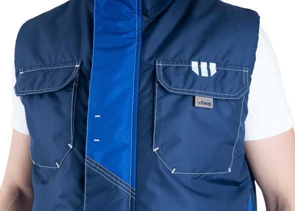 Жилет ЭДВАНС зимний (синий/васильковый)