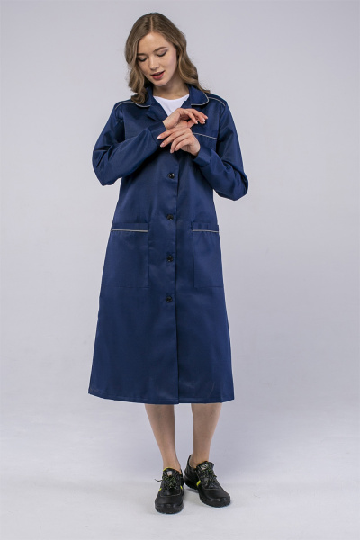 Халат ИТР женский (т.синий)