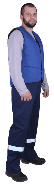 Жилет RONTA JT558 зимний (васильковый)