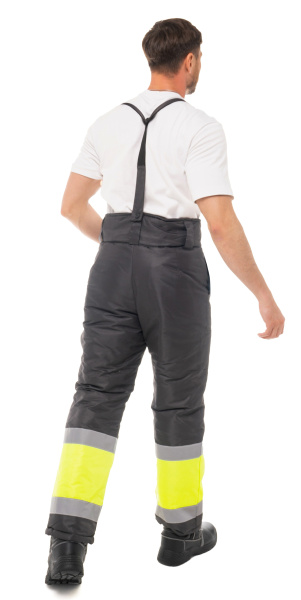 Брюки ИТР зимние (т.серый/лимонный)