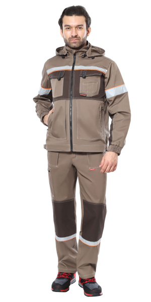 Костюм СИРИУС-РОДОС с ПК (св.коричневый/т.коричневым)