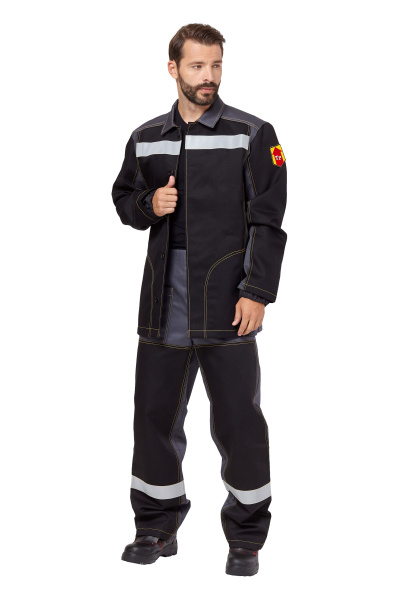 Костюм сварщика ФАЙМЕР 1 с БР (серый/черный)