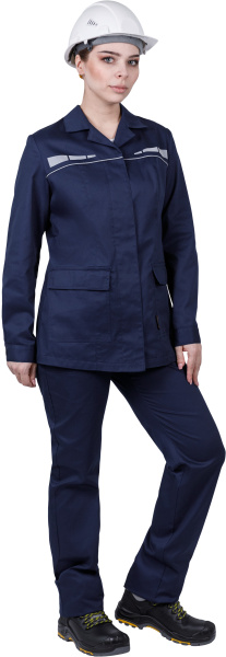 Костюм ОПЕРАТОР женский с БР (т.синий)