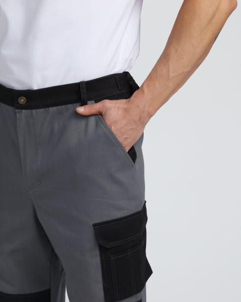 Брюки МИЛАН CH (т.серый/черный)