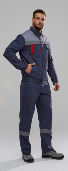 Костюм ФЛОФТ-1 СОП IMP с БР (т.серый/св.серый)