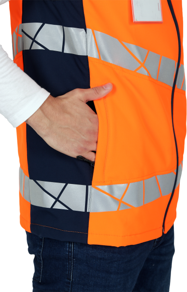 Жилет ACTIVE утепленный (оранжевый/синий)