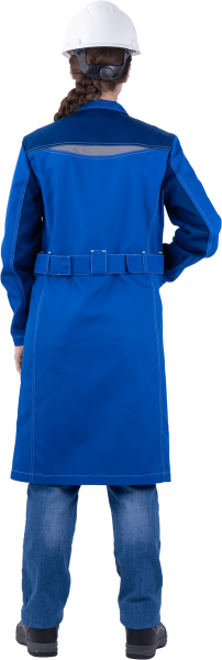 Халат ТУРБО SAFETY женский (василек/синий)