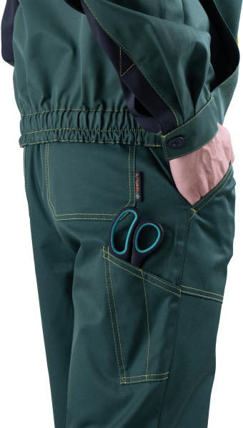 Костюм КМ-10 ЛЮКС с ПК (зеленый/желтый)