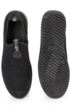 Кроссовки текстильные без шнурков (черный)