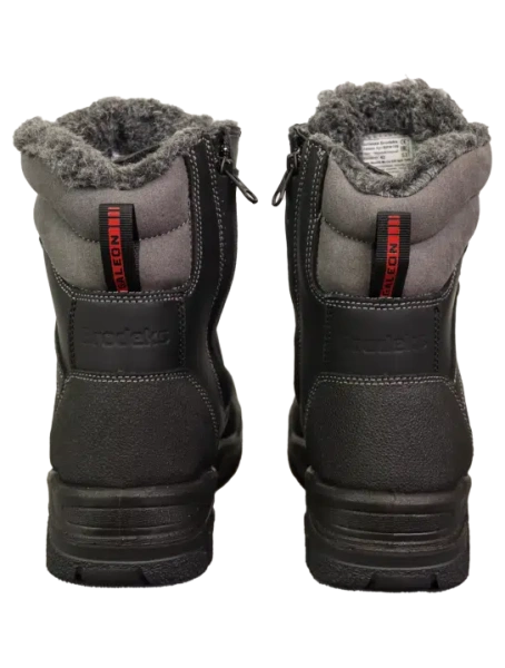 Ботинки BRODEKS GALEON S3 ПУ/Нитрил зимние c КП и АС (черный/серый)